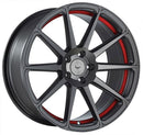 BARRACUDA PROJECT 2.0 Mattgunmetal/ undercut Colour Trim rot Felge 9x20 - 20 Zoll 5x108 Lochkreis - Beast Performance Fahrzeugtechnik OHG