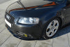 Maxton Design Front Ansatz für Audi A3 S-Line 8P schwarz Hochglanz