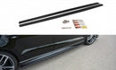 Maxton Design Seitenschweller Ansatz für V.1 für Audi S3 / A3 S-Line 8V / 8V FL Limousine schwarz Hochglanz