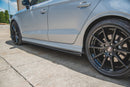 Maxton Design Seitenschweller Ansatz für V.2 für Audi S3 / A3 S-Line Limousine 8V Facelift schwarz Hochglanz