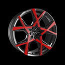 BARRACUDA PROJECT X Gloss black Flashred Felge 10x22 - 22 Zoll 5x112 Lochkreis - Beast Performance Fahrzeugtechnik OHG