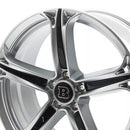 Brabus Monoblock T – sterlingsilber mit Intarsien im Carbon-Design 20 Zoll 5x112.00 Lochkreis