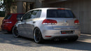 Maxton Design Diffusor Heck Ansatz für VW GOLF 6 MIT 1 AUSPUFF schwarz Hochglanz - Beast Performance Fahrzeugtechnik OHG