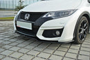 Maxton Design Front Ansatz für Honda Civic Mk9 Facelift Carbon Look - Beast Performance Fahrzeugtechnik OHG