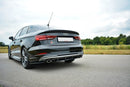 Maxton Design Mittlerer Diffusor Heck Ansatz für Audi S3 8V FL Hatchback / Sportback / Limousine  Carbon Look - Beast Performance Fahrzeugtechnik OHG