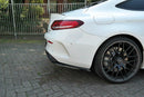 Maxton Design Heck Ansatz Flaps Diffusor für Mercedes C-Klasse C205 63 AMG Coupe schwarz matt - Beast Performance Fahrzeugtechnik OHG
