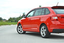 Maxton Design Seitenschweller Ansatz für Skoda Rapid  schwarz Hochglanz - Beast Performance Fahrzeugtechnik OHG