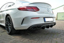Maxton Design Diffusor Heck Ansatz für Mercedes C-Klasse C205 63 AMG Coupe schwarz Hochglanz - Beast Performance Fahrzeugtechnik OHG