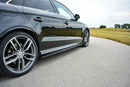 Maxton Design Seitenschweller Ansatz für V.1 für Audi S3 / A3 S-Line 8V / 8V FL Limousine schwarz Hochglanz - Beast Performance Fahrzeugtechnik OHG
