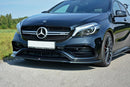 Maxton Design Front Ansatz V.1 für Mercedes A W176 AMG Facelift schwarz matt - Beast Performance Fahrzeugtechnik OHG
