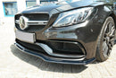 Maxton Design Front Ansatz V.1 für Mercedes C-Klasse S205 63 AMG Kombi schwarz matt - Beast Performance Fahrzeugtechnik OHG