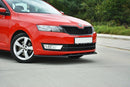 Maxton Design Front Ansatz V.2 für Skoda Rapid schwarz Hochglanz - Beast Performance Fahrzeugtechnik OHG