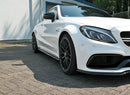 Maxton Design Seitenschweller Ansatz für Mercedes C-Klasse C205 63 AMG Coupe Carbon Look - Beast Performance Fahrzeugtechnik OHG
