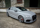 Maxton Design Seitenschweller Ansatz für Audi RS3 8V FL Limousine Carbon Look - Beast Performance Fahrzeugtechnik OHG