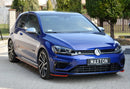 Maxton Design Front Ansatz für V.8 VW Golf 7 R / R-Line Facelift schwarz Hochglanz - Beast Performance Fahrzeugtechnik OHG