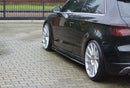 Maxton Design Seitenschweller Ansatz für Audi S3 / A3 S-Line 8V / 8V FL Hatchback Carbon Look - Beast Performance Fahrzeugtechnik OHG
