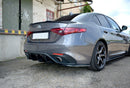Maxton Design Diffusor Heck Ansatz für ALFA ROMEO GIULIA VELOCE schwarz Hochglanz - Beast Performance Fahrzeugtechnik OHG