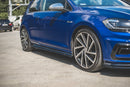 Maxton Design Seitenschweller Ansatz für V.4 VW Golf 7 R / R-Line Facelift schwarz matt - Beast Performance Fahrzeugtechnik OHG