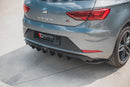 Maxton Design Diffusor Heck Ansatz für SEAT Leon Mk3 FR Facelift schwarz matt - Beast Performance Fahrzeugtechnik OHG