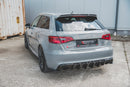Maxton Design Diffusor Heck Ansatz für Audi RS3 8V Sportback schwarz Hochglanz - Beast Performance Fahrzeugtechnik OHG