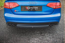 Maxton Design Mittlerer Diffusor Heck Ansatz für Audi S4 / A4 S-Line B8 Limousine schwarz matt - Beast Performance Fahrzeugtechnik OHG