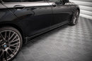 Maxton Design Seitenschweller Ansatz für BMW 7 M-Paket F01 schwarz matt - Beast Performance Fahrzeugtechnik OHG