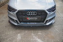 Maxton Design Front Ansatz V.3 für Audi S3 / A3 S-Line 8V FL Limousine schwarz matt - Beast Performance Fahrzeugtechnik OHG