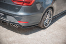Maxton Design Heck Ansatz Flaps Diffusor V.2 für Seat Leon Cupra Mk3 FL Sportstourer schwarz matt - Beast Performance Fahrzeugtechnik OHG