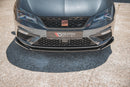 Maxton Design Front Ansatz V.5 für Seat Leon Cupra / FR Mk3 FL schwarz Hochglanz - Beast Performance Fahrzeugtechnik OHG