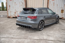 Maxton Design Heck Ansatz Flaps Diffusor V.2 für Audi RS3 8V Sportback schwarz Hochglanz - Beast Performance Fahrzeugtechnik OHG