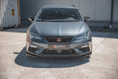 Maxton Design Front Ansatz V.7 für Seat Leon Cupra / FR Mk3 FL schwarz Hochglanz - Beast Performance Fahrzeugtechnik OHG