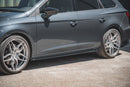 Maxton Design Seitenschweller Ansatz für V.4 Seat Leon Cupra / FR Mk3 FL Carbon Look - Beast Performance Fahrzeugtechnik OHG