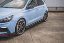 Maxton Design Seitenschweller Ansatz für V.5 Hyundai I30 N Mk3 / Mk3 FL Hatchback/ Fastback schwarz matt - Beast Performance Fahrzeugtechnik OHG