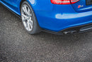 Maxton Design Heck Ansatz Flaps Diffusor für Audi S4 / A4 S-Line B8 Limousine schwarz matt - Beast Performance Fahrzeugtechnik OHG