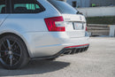 Maxton Design Heck Ansatz Flaps Diffusor V.2 für Skoda Octavia RS Mk3/Mk3 FL Hatchback/Kombi  Carbon Look - Beast Performance Fahrzeugtechnik OHG