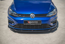 Maxton Design Front Ansatz für V.9 VW Golf 7 R / R-Line Facelift schwarz Hochglanz - Beast Performance Fahrzeugtechnik OHG
