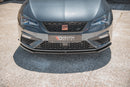 Maxton Design Front Ansatz V.4 für Seat Leon Cupra / FR Mk3 FL schwarz Hochglanz - Beast Performance Fahrzeugtechnik OHG