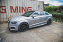 Maxton Design Seitenschweller Ansatz für V.2 für Audi S3 / A3 S-Line Limousine 8V Facelift schwarz Hochglanz - Beast Performance Fahrzeugtechnik OHG