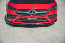 Maxton Design Front Ansatz V.1 für Mercedes-Benz CLA AMG-Line C118 schwarz matt - Beast Performance Fahrzeugtechnik OHG