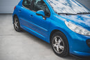 Maxton Design Seitenschweller Ansatz für Peugeot 207 Sport schwarz matt - Beast Performance Fahrzeugtechnik OHG