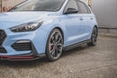 Maxton Design Seitenschweller Ansatz für V.4 Hyundai I30 N Mk3 / Mk3 FL Hatchback/ Fastback schwarz matt - Beast Performance Fahrzeugtechnik OHG