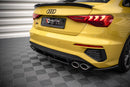 Maxton Design Mittlerer Diffusor Heck Ansatz für Audi S3 Limousine 8Y Carbon Look - Beast Performance Fahrzeugtechnik OHG