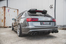 Maxton Design Diffusor Heck Ansatz für Audi S6 / A6 S-Line C7 FL schwarz Hochglanz - Beast Performance Fahrzeugtechnik OHG