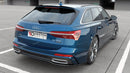 Maxton Design Mittlerer Diffusor Heck Ansatz für Audi A6 S-Line Avant C8 Carbon Look - Beast Performance Fahrzeugtechnik OHG
