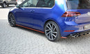 Maxton Design Seitenschweller Ansatz für V.2 für VW Golf 7 R / R-Line Facelift Carbon Look - Beast Performance Fahrzeugtechnik OHG