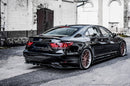 Maxton Design Mittlerer Diffusor Heck Ansatz DTM Look für Lexus LS Mk4 Facelift schwarz Hochglanz - Beast Performance Fahrzeugtechnik OHG
