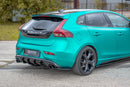 Maxton Design Heck Ansatz Flaps Diffusor für Volvo V40 R-design Carbon Look - Beast Performance Fahrzeugtechnik OHG