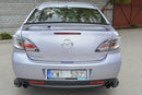 Maxton Design Heck Ansatz Flaps Diffusor für MAZDA 6 MK2 SPORT HATCH (GH-SERIES) vor Facelift Carbon Look - Beast Performance Fahrzeugtechnik OHG
