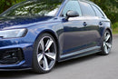 Maxton Design Seitenschweller Ansatz für Audi RS4 B9  schwarz Hochglanz - Beast Performance Fahrzeugtechnik OHG