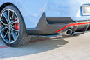 Maxton Design Heck Ansatz Flaps Diffusor für Hyundai I30 N Mk3 Fastback  schwarz matt - Beast Performance Fahrzeugtechnik OHG